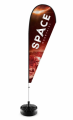 Promotional Teardrop Feather Flag - 4m