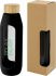 Promotional Tidan 600 ml borosilicate glass bottle with silicone