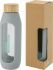 Promotional Tidan 600 ml borosilicate glass bottle with silicone