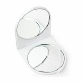 Promotional White Plastic Compact Mirror