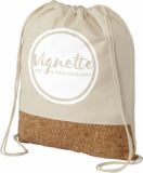 Promotional Woods Cotton & Cork Drawstring Backpack 