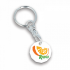 Recycled Eco Trolley Chip Keyring New Shape 