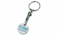 Promotional Enamel Trolley Coin Keyring - Round